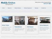 Tablet Screenshot of mobilekitchensolutions.com